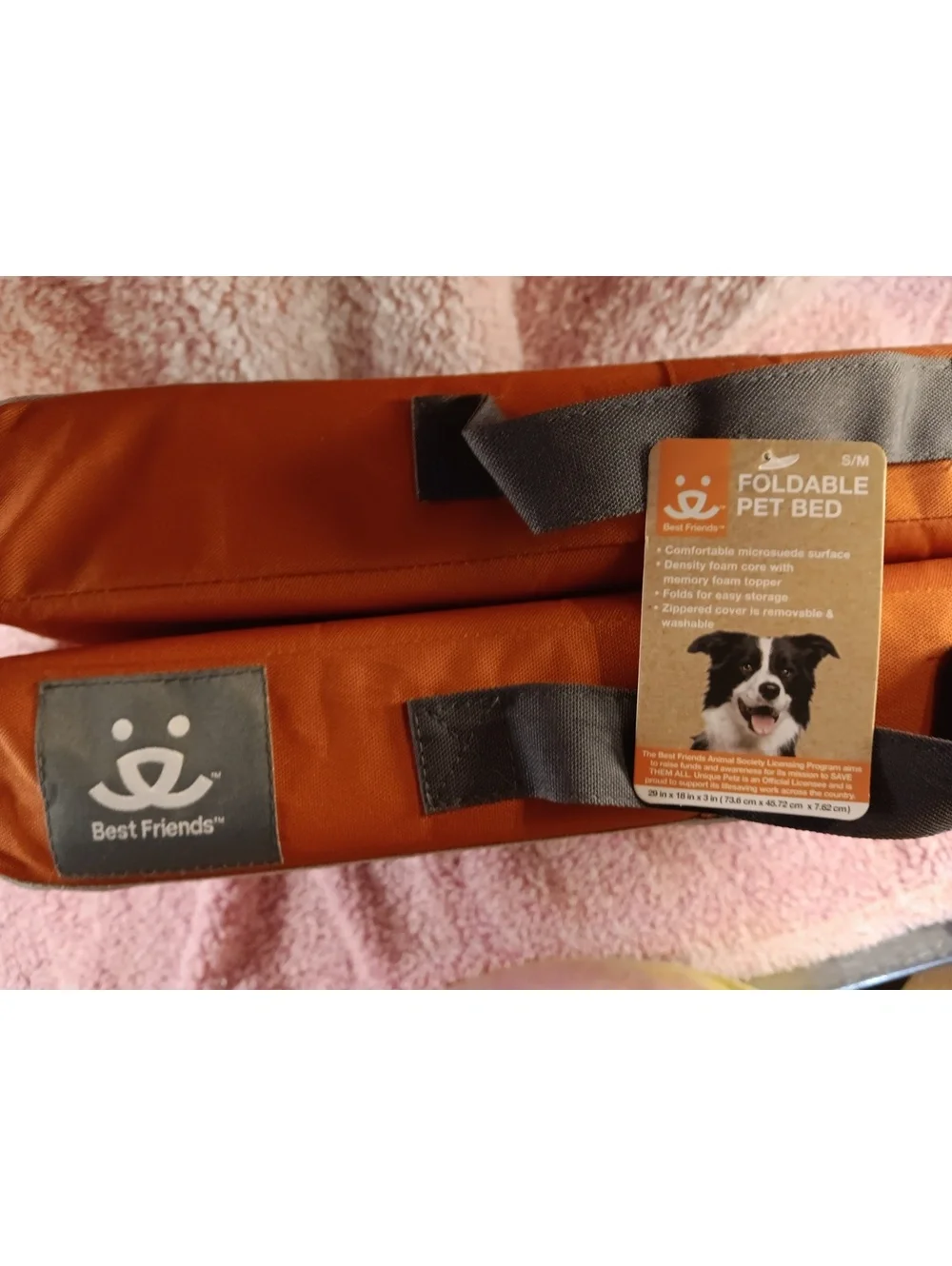 Best Friends Foldable Pet Bed S/M Orange